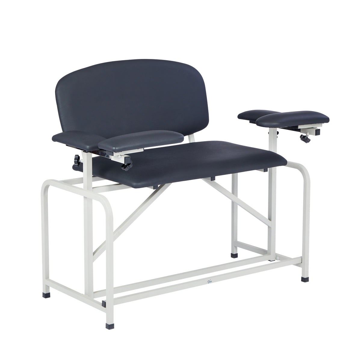 VivaComfort 750 lb. Capacity Bariatric Extra-Tall Phlebotomy Blood Drawing Chair, 750 lb Capacity, Black
