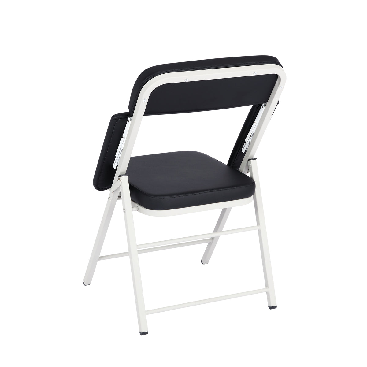 Viva Comfort Space Saving Ergonomic Folding Padded Blood Drawing Chair 500 lb Capacity, Black