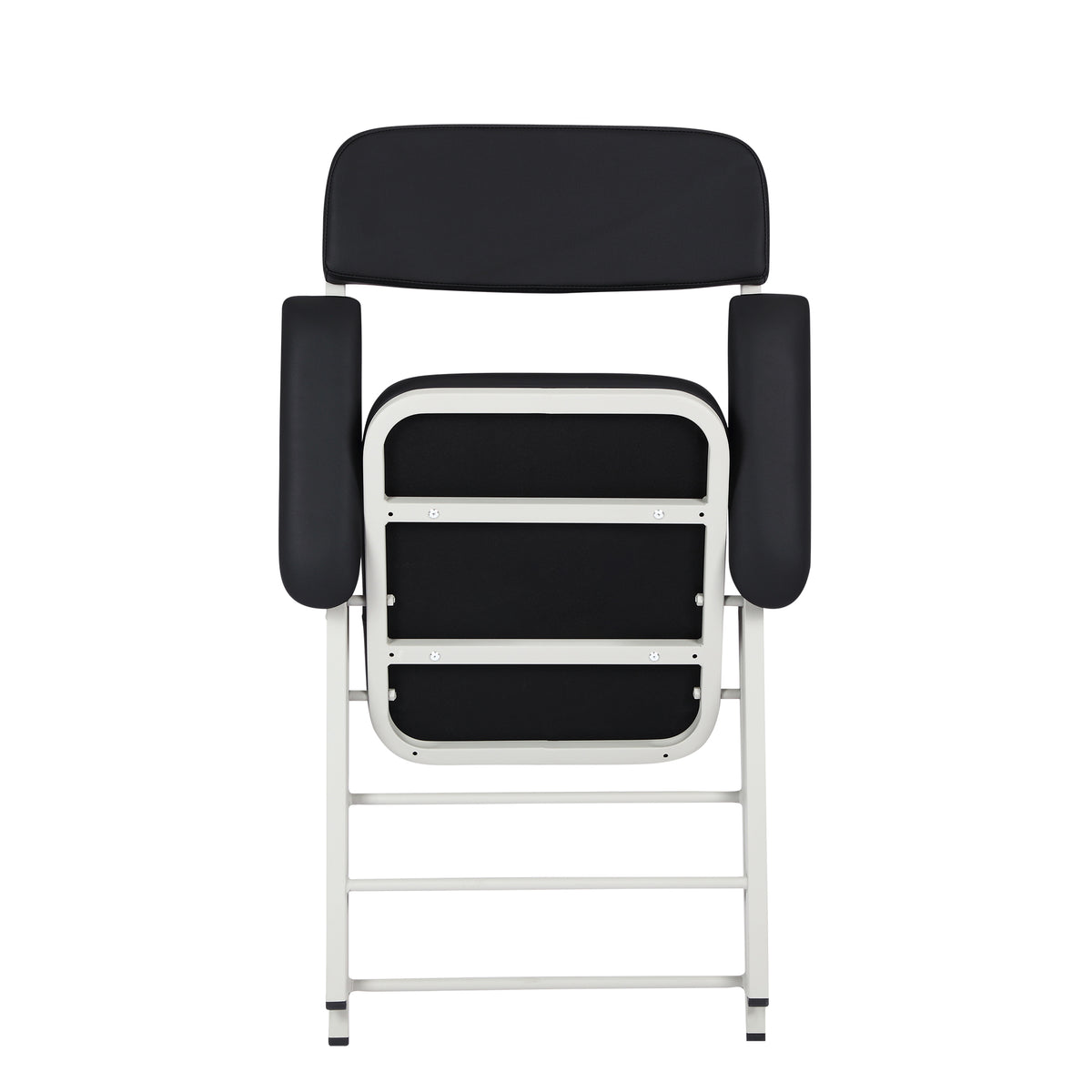 Viva Comfort Space Saving Ergonomic Folding Padded Blood Drawing Chair 500 lb Capacity, Black
