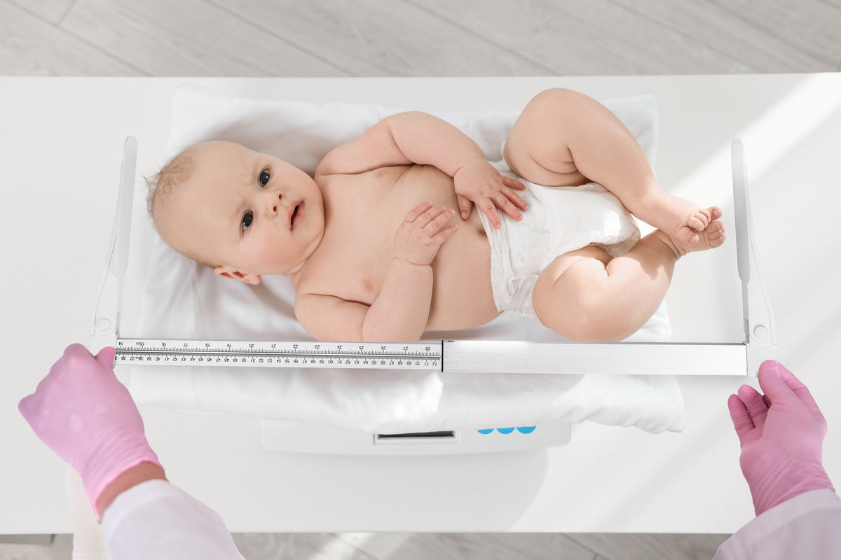 VivaComfort Portable Aluminum Infantometer Measuring Rod, Pediatric Infant Length Measuring Device, White