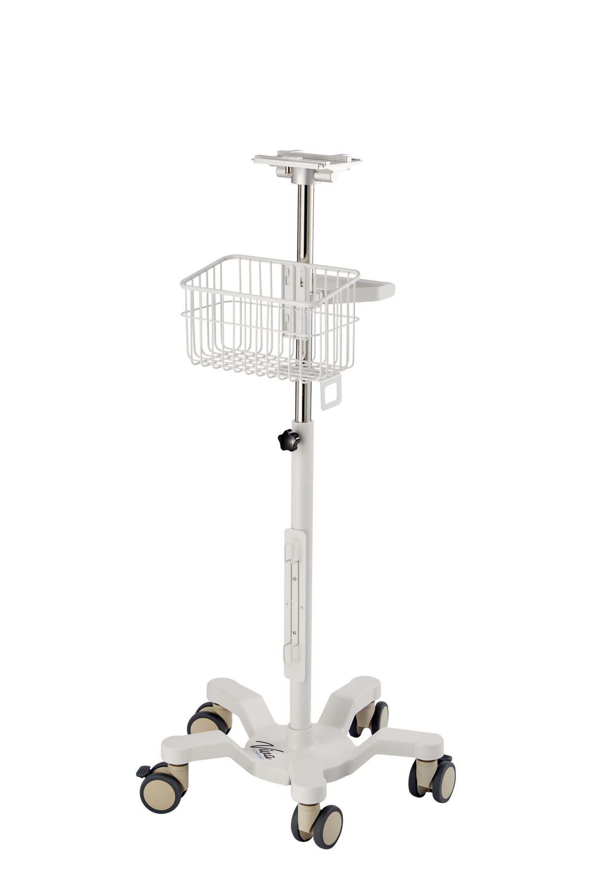 VivaComfort Universal Vital Signs Monitor Mobile Stand with Mounting Plate for Edan M3 Series, White