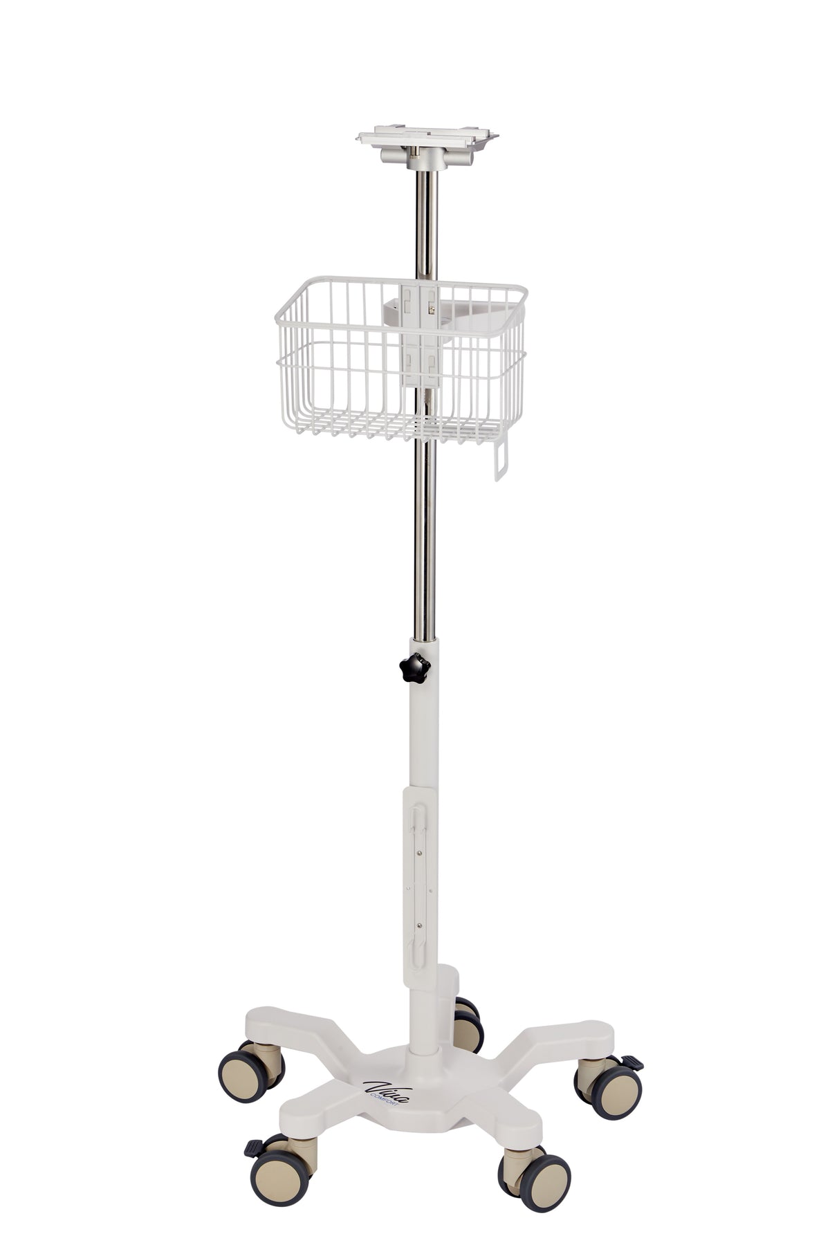 VivaComfort Universal Vital Signs Monitor Mobile Stand with Mounting Plate for Edan M3 Series, White