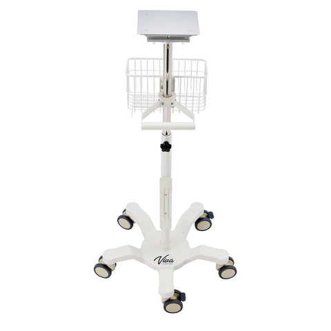 VivaComfort Universal Vital Sign Monitor Mobile Stand with Mounting Plate for Edan Elite V-Series Vital Signs Monitor, W