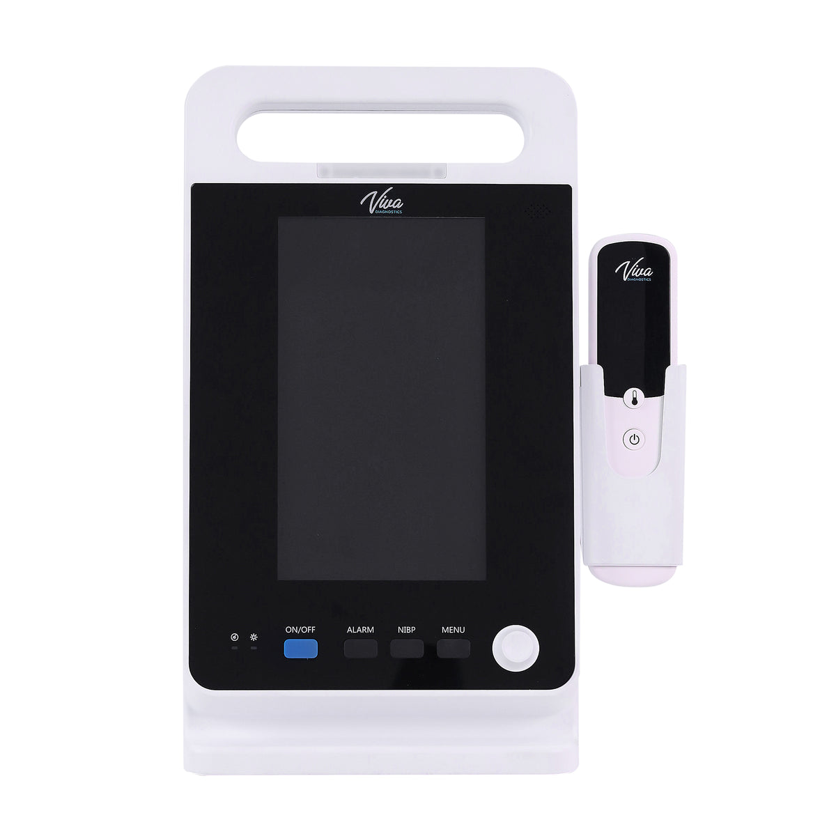VivaComfort Omni Spot Vital Signs Monitor with Adult & Pediatric Cuffs, SpO2 Sensor, Thermometer, USB & Mounting Bracket