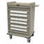 Exchange Package for AL24CS-5 Optimal 24 Bin Cassette Cart, Key lock, INCLUDES 3 - 8" Double Tier Cassettes with Twenty