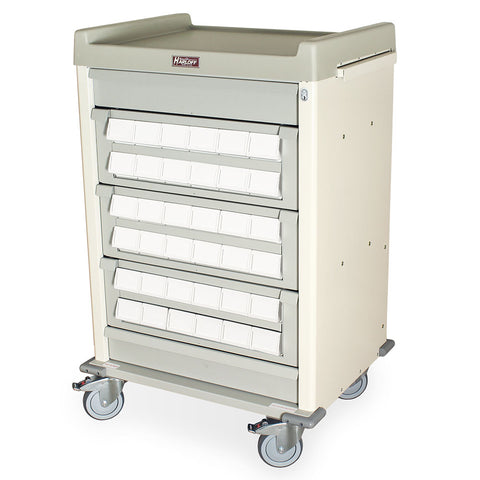 Harloff Exchange Package for AL36CS-5 Optimal 36 Bin Cassette Cart, INCLUDES 3 - 8" Double Tier Cassettes with