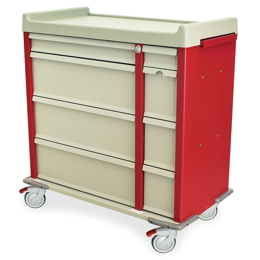 Harloff All Aluminum Punch Card Cart with Electronic Locking Punch Card Cart with Keypad – AL600PC-EKC