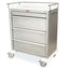 Aluminum Universal Line, WIDE Cart, Medicine On Time Compatible, Electronic Pushbutton Lock with Key Lock Override, Fac