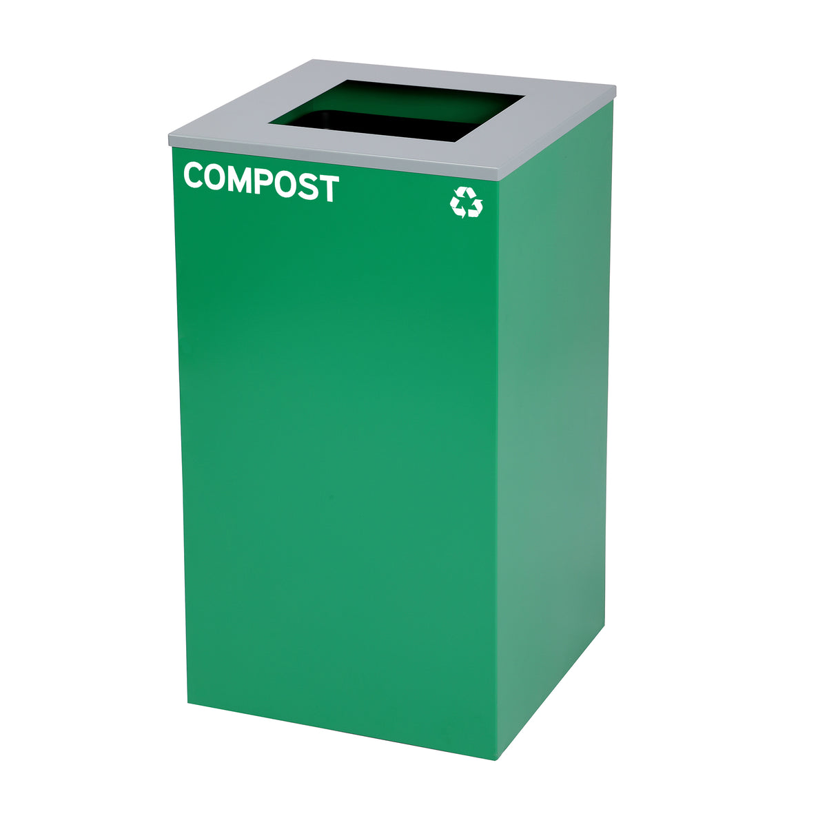 Alpine Industries 87 Gal. 3-Stream Steel Blue Cans & Bottles, Green