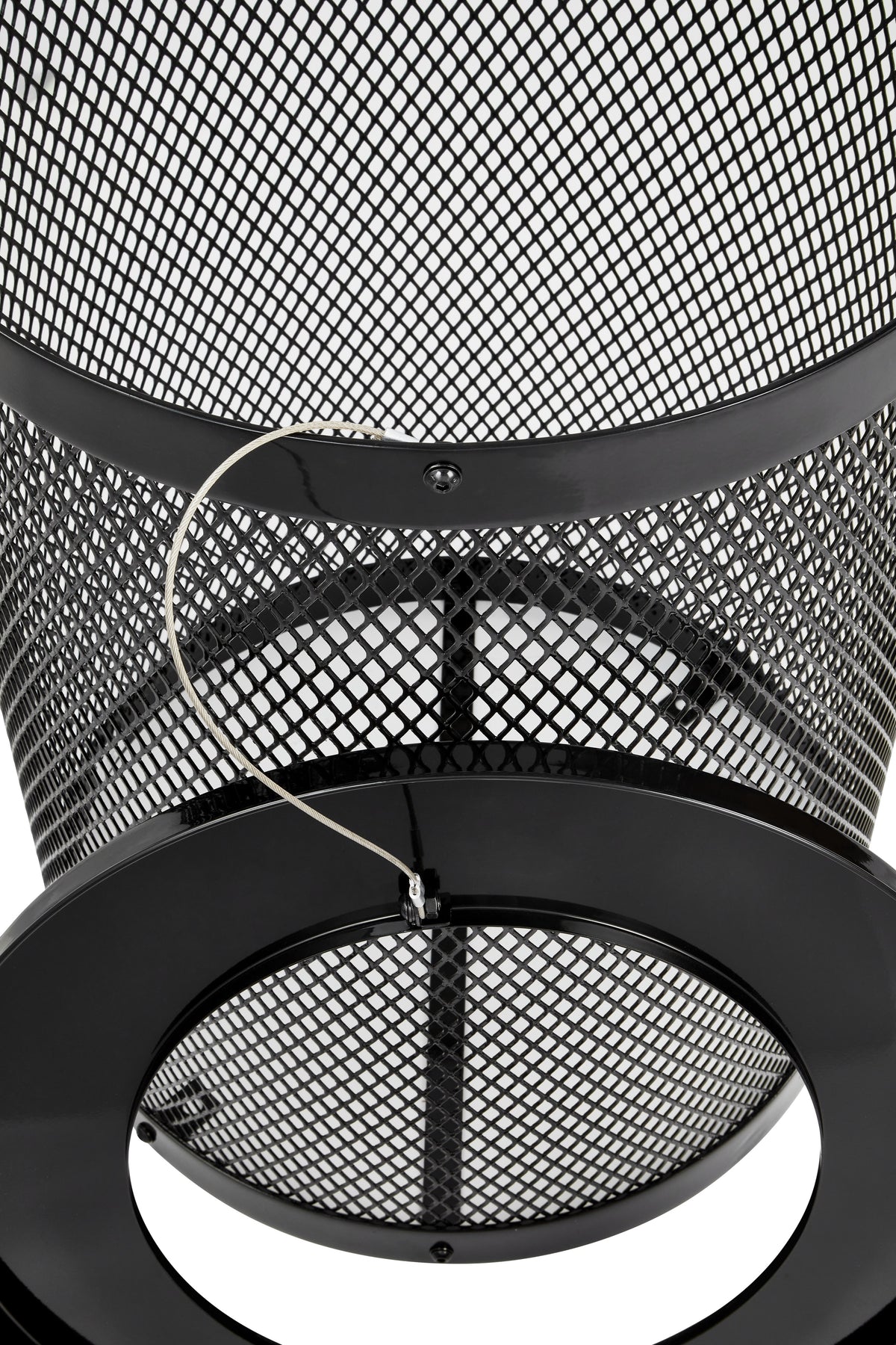 Alpine Industries Outdoor Diamond Steel Trash Can Frame, 36 Gallon