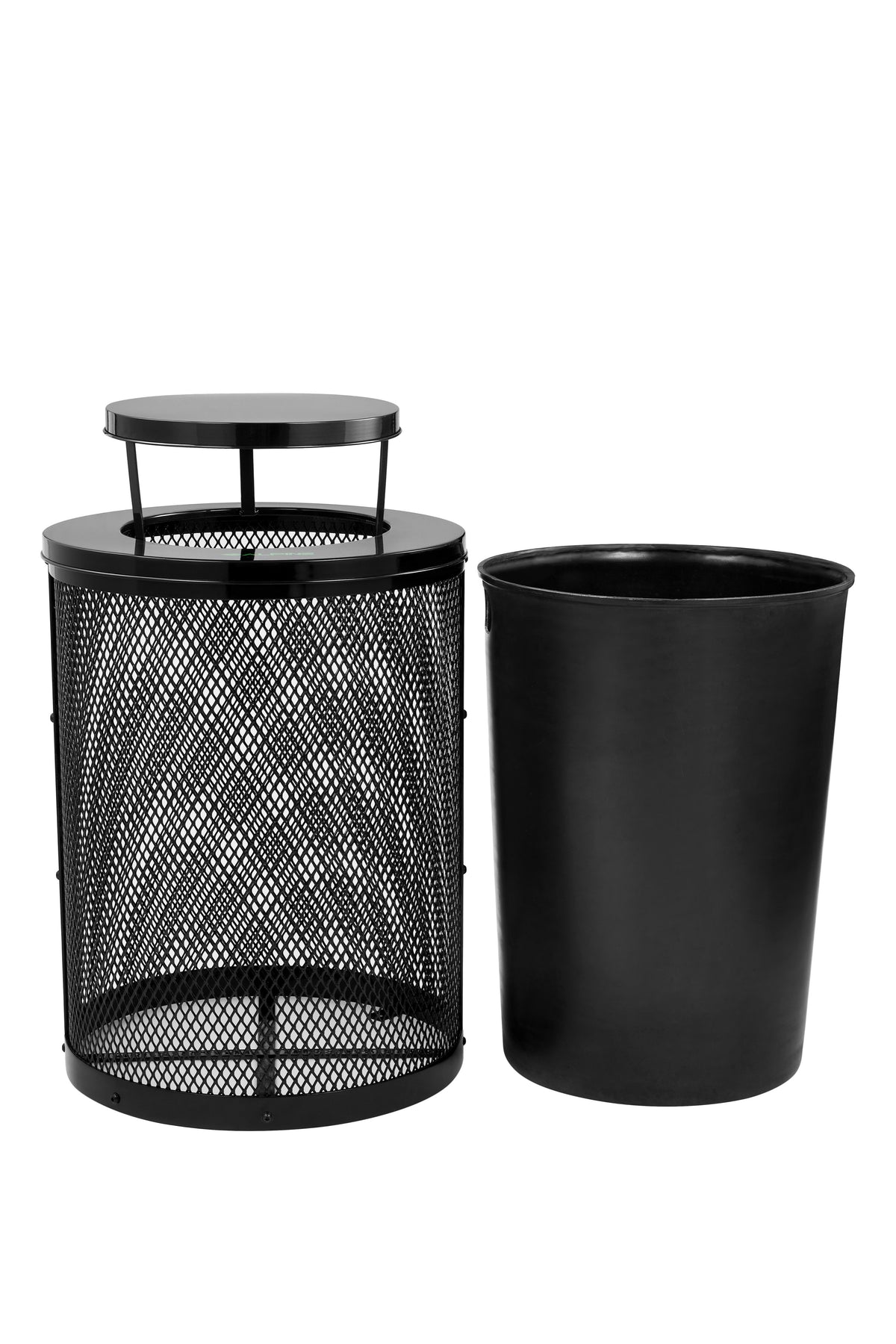 Alpine Industries Steel Rain Bonnet For 36 Gallon Trash Can