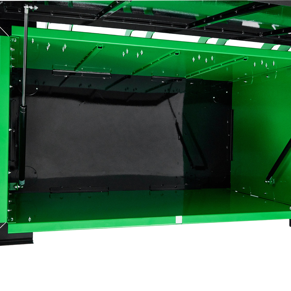 Alpine Industries Bear Resistant Trash Can, IGBC Certified Steel Waste Container, Locking Lid, Hydraulic Hinges, Outdoor