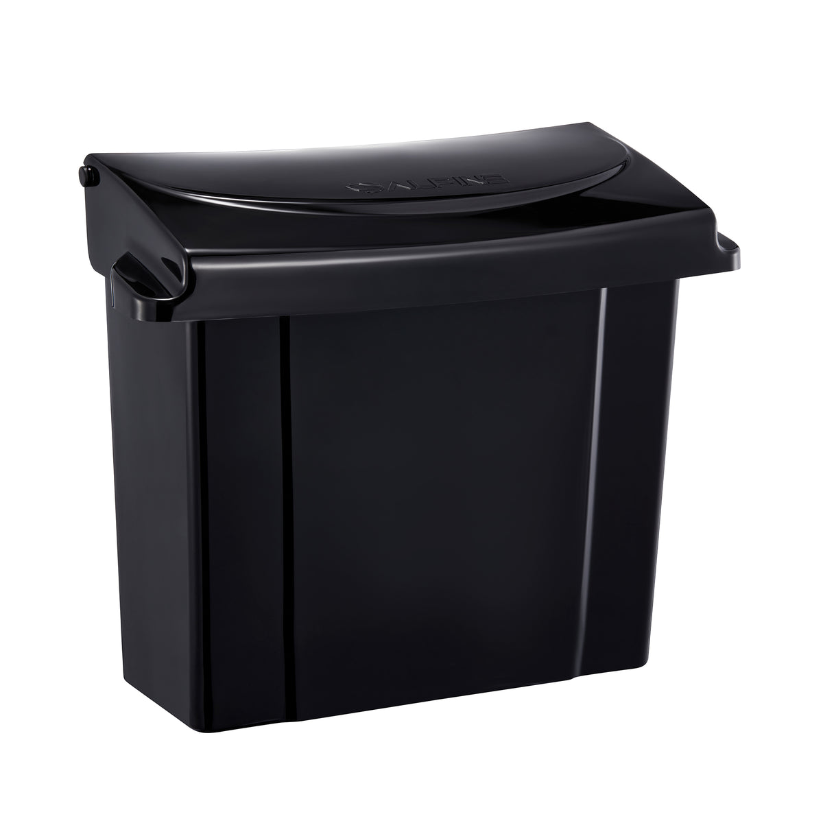 Black Durable Plastic Sanitary Napkin Receptacle, (3-Pack)