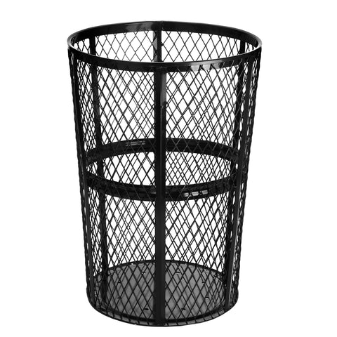 Alpine 48 Gallon Metal Mesh Outdoor Trash Receptacle