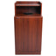 Mahogany Wooden Waste Receptacle – Drop Hole