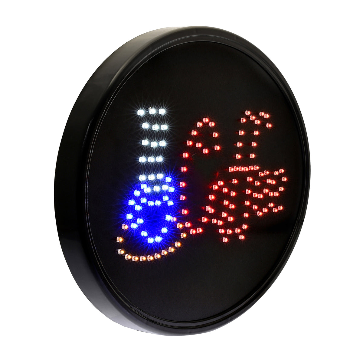 Alpine Industries LED Coffee Sign, Oval, 23 x 14