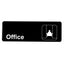 ALPINE INDUSTRIES OFFICE SIGN, 3?X9?