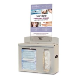 Bowman Dispensers Bowman Locking Hygiene Center without Sanitizer, ABS • With Sign • 13.8"W x 5.47"D x 24.08"H