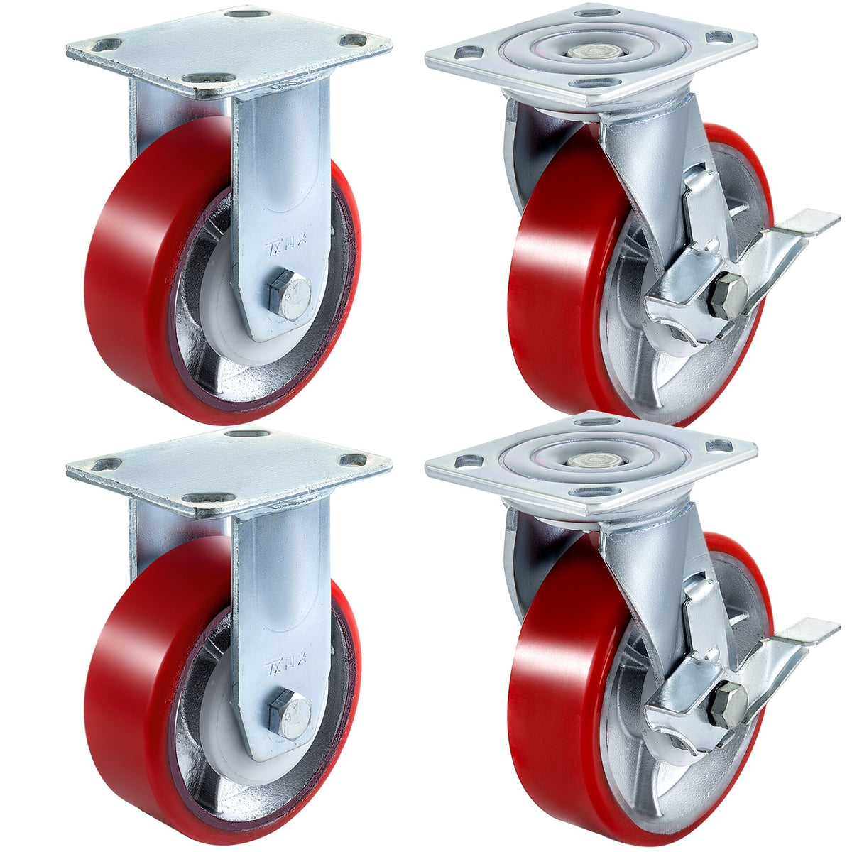 Harloff 3" Caster, 2 Brake and 2 Swivel Casters and CornerBumper
