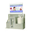 Mask & Tissue Locking Station/Vert Sign Holder Qrtz Bge ABS