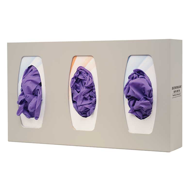 Glove Box Dispenser Triple Divided Inj Mld Quartz Beige ABS