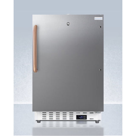Built-in ADA compliant vaccine all-freezer with stainless steel door, copper handle, and lock, ADA (Model ADA305AFSSTBC)
