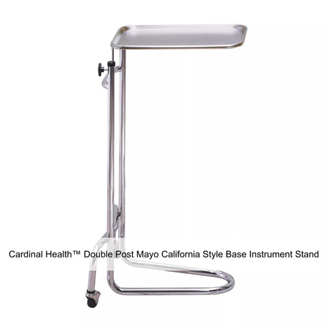 Mayo Instrument Stand - Double Post "California Style" Base, Height adj. 34"-53"