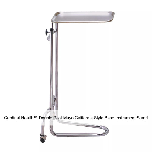 Mayo Instrument Stand - Double Post "California Style" Base, Height adj. 34"-53"