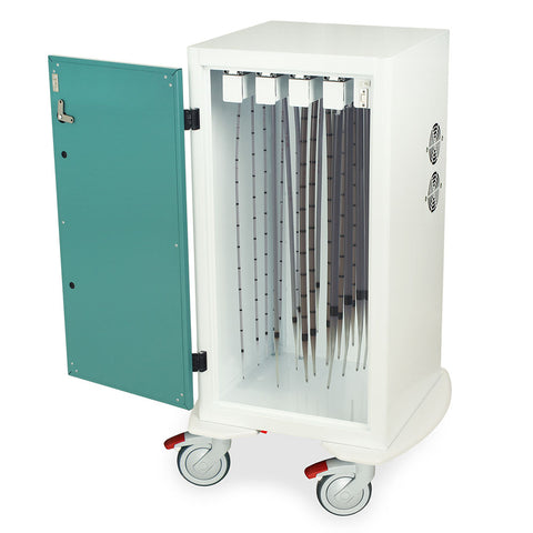 Harloff Short Savary Dilator Mobile Storage Cab, Basic, Basic Electronic Pushbutton Lock with Key Lock Override,