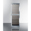 Dual zone 118 bottle wine cellar with two glass doors and stainless steel wrapped cabinet; for built-in or freestanding