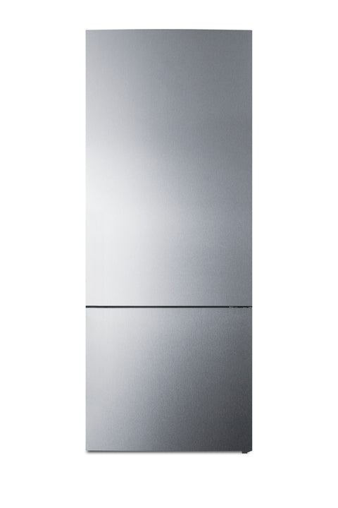 Frost-free bottom freezer refrigerator with factory-installed icemaker