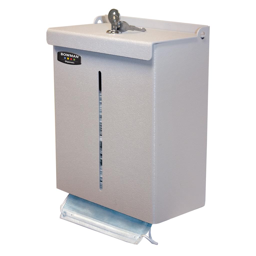 Bowman Dispensers Face Mask Dispenser - Locking (Model FM404-0212)