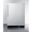Frost-free built-in undercounter all-freezer for residential use, with icemaker, digital thermostat, stainless steel doo