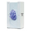 Bowman Single Glove Box Dispenser, White Steel Cabinet Mount • 5.6"W x 3.8"D x 10"H