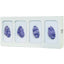 Glove Box Dispenser - Quad - Divided - GL004-0413