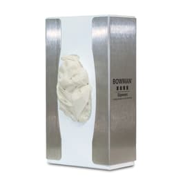 Bowman Dispensers Bowman Stainless Steel Slim Single Food Service Glove Box Dispenser • 4.95"W x 2.82"D x 9.04"H