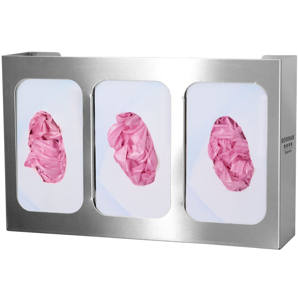 Bowman Dispensers Glove Box Dispenser - Triple - Divided (Model GS-123)