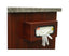 Wood Vinyl Coated Aluminum Single Glove Box Holder. Cherry Mahogany . Dims: 11.5" W x 5.5" H x 4.25" D