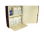 Wood Vinyl Front In Room Medication Cabinet. American Natural Door Front, Single Door, Single Lock - One Hand Open & Clo