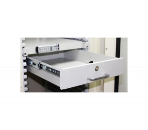 Harloff MedStorMax internal Drawer, Single Column, 3.25" high with Basic Electronic Lock, Inside Dim 13" W x 20" D,