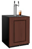 Commercial dual tap cold brew/nitro coffee kegerator designed for built-in applications