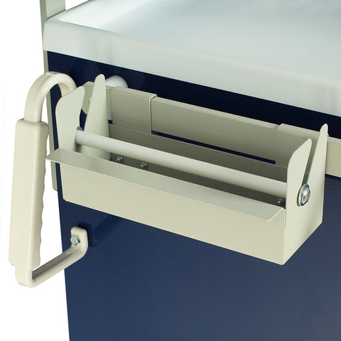 Tape and Label Dispenser for M-Series or A-Series Medical Carts, Rail Clip Mount, LABELDISP