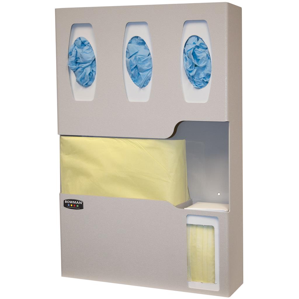 Bowman PPE Organizer Glove Wall/Door Quartz ABS Beige