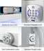 Set of 8 factory-installed lockers with combination locks inside select refrigerators