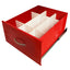 Adjustable Drawer divider for 9"/12" Mxx18 cart drawers, run Front to Back, includes vinyl support strips to give adjust