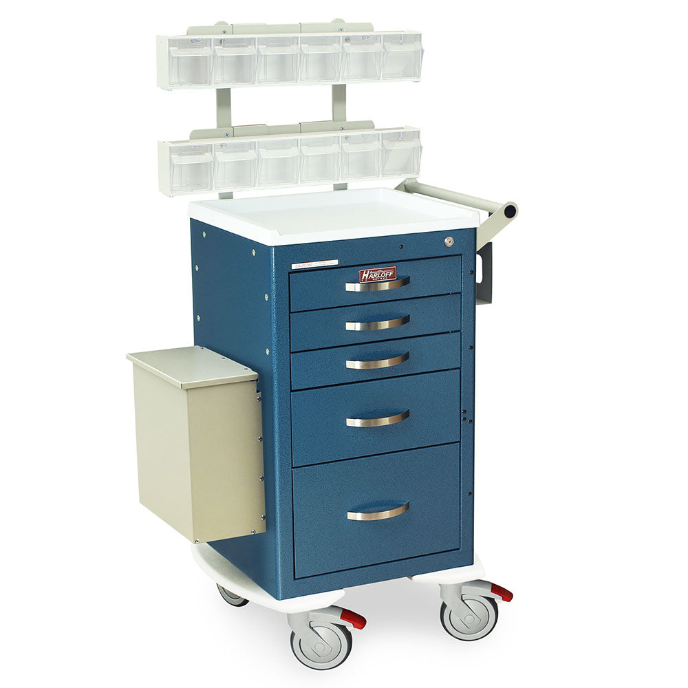 Harloff M-Series Cart - Mini Width Short Cabinet with 24" of Vertical Drawer Space – MDS1824K05
