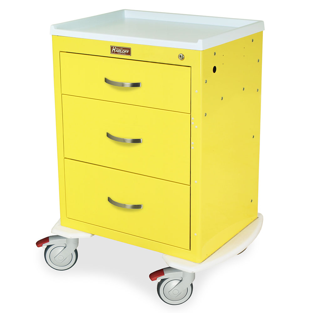 Harloff M-Series Cart - Medium Width Short Cabinet with 24" of Vertical Drawer Space – MDS2424K07