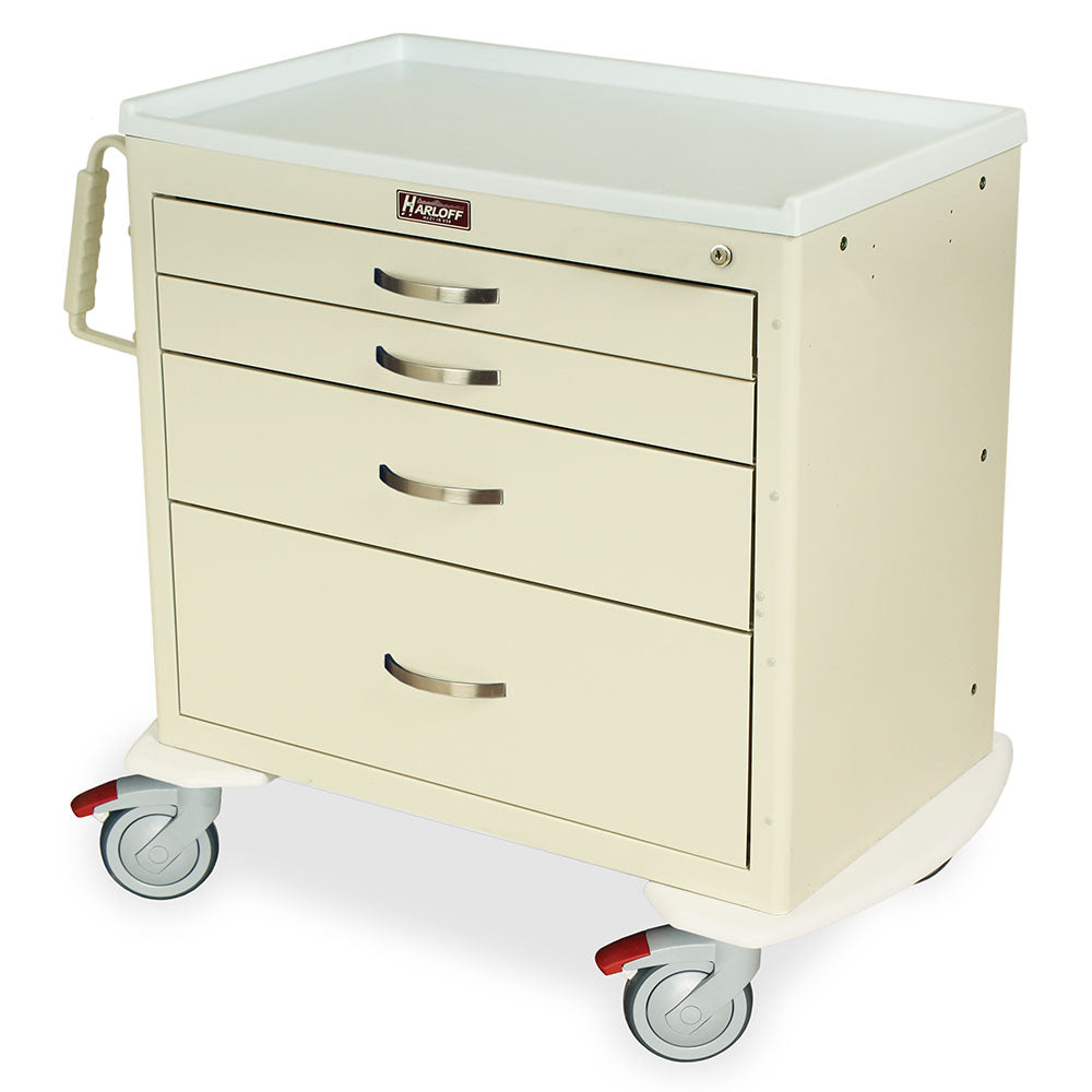 Harloff M-Series Cart - Standard Width XShort Cabinet with 21" of Vertical Drawer Space – MDS3021K03
