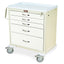 M-Series Short Medical Cart, Standard Width, Five Drawers, Key Lock, MDS3024K05