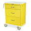 M-Series Tall Isolation Cart, Standard Width, Three Drawers, Standard Key Lock, MDS3030K03